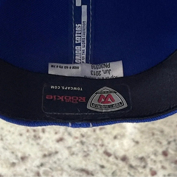 Top World UF Florida Gators Fitted Hat Embroidered Logo The Rookie Blue Orange - Picture 8 of 8